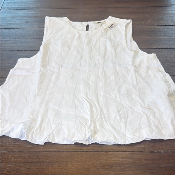 Madewell Sleeveless Crewneck Bubble Top Size L - Picture 3 of 10